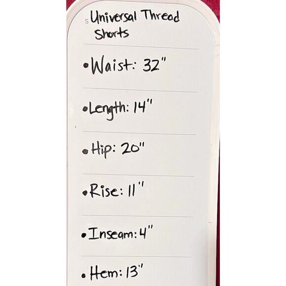 Universal Thread Women's Mustard Yellow Button Raw Hem Jean Shorts 14/32'' - Picture 9 of 9